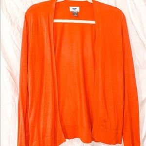 Old Navy Orange Cardigan